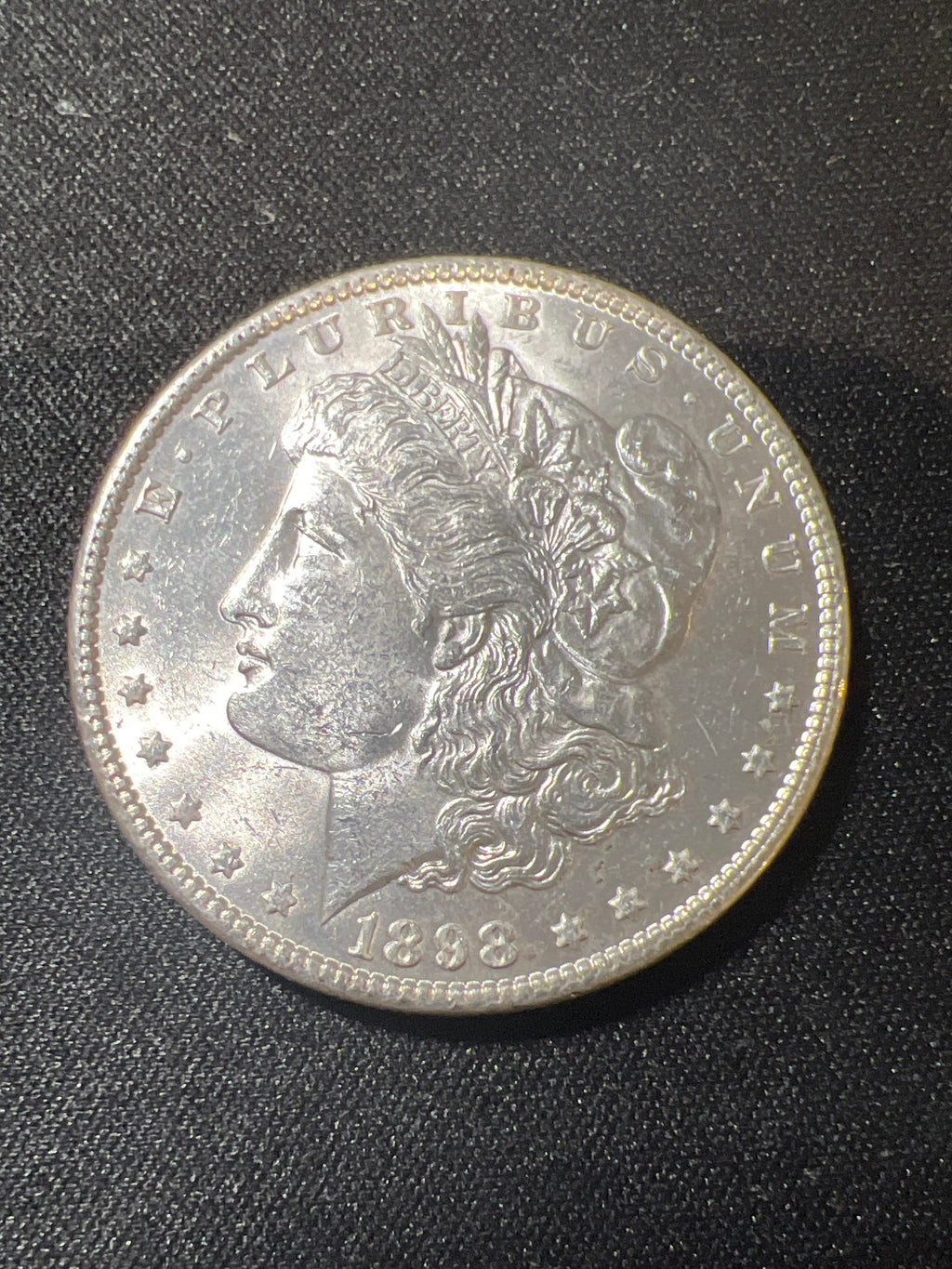 1898 Morgan Silver Dollar Bu condition