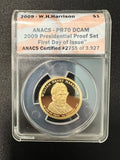 2009 $1 W.H. Harrison ANCS PR70 DCAM First Day of Issue #2755 of 3927
