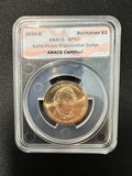 2010 -D $1 Buchanan ANCS SP67 Presidential Dollar Satin Finish